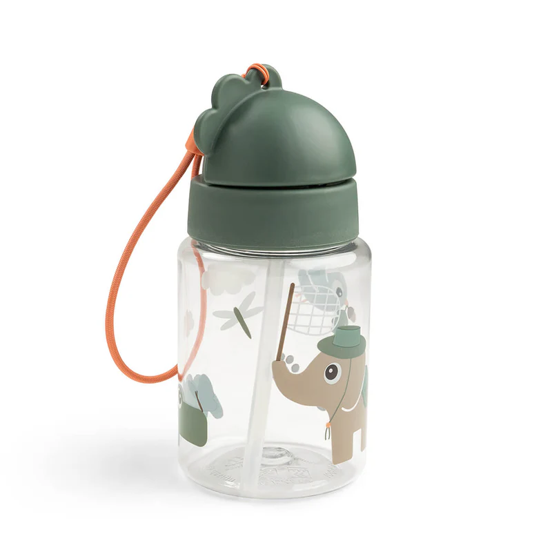 Done by Deer Bidon ze słomką – Tiny Trails Green | 280 ml