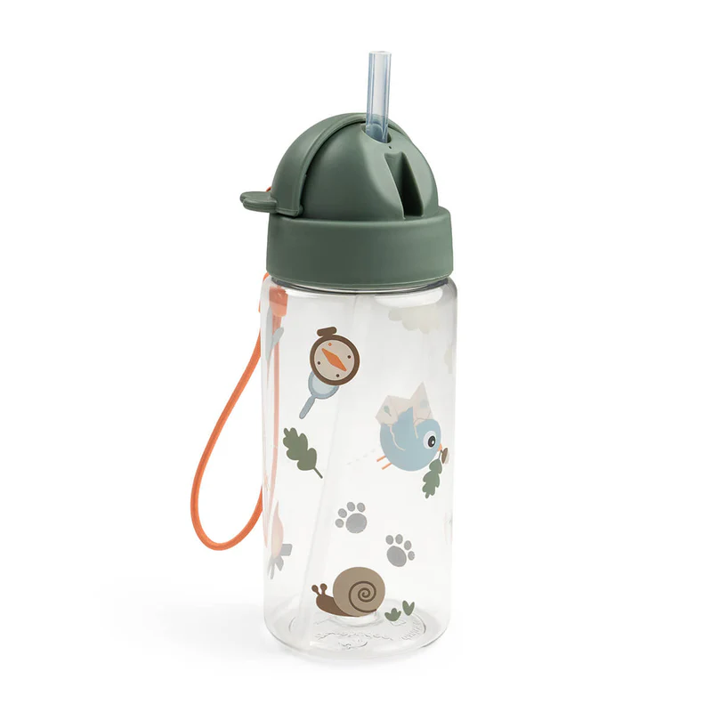Done by Deer Bidon ze słomką – Tiny Trails Green | 350 ml