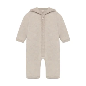 HUTTELIHUT kombinezon z wełny merino z kapturem Camel Melange 