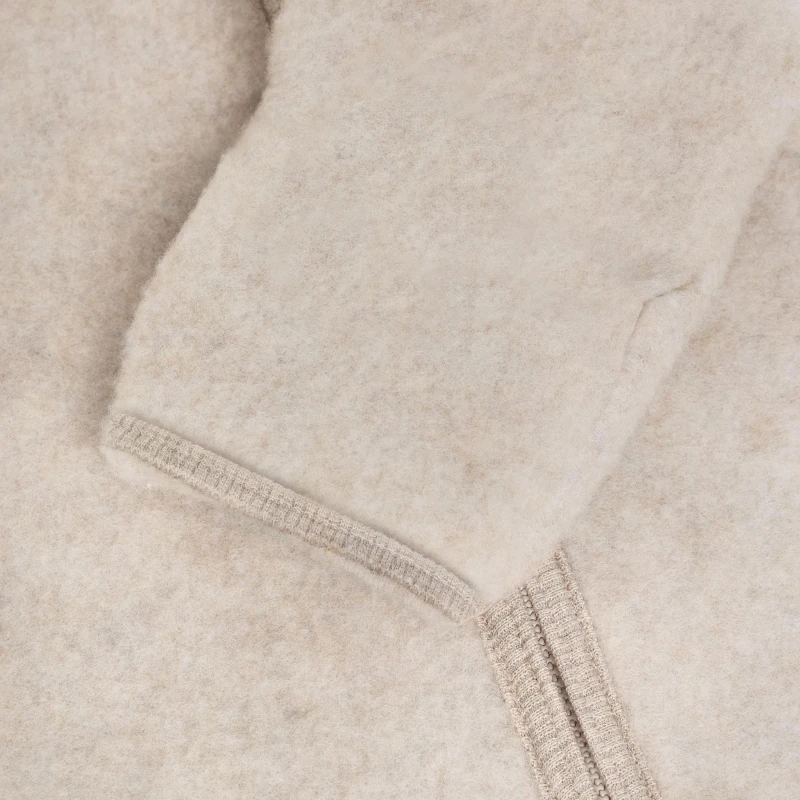 HUTTELIHUT kombinezon z wełny merino z kapturem Camel Melange 