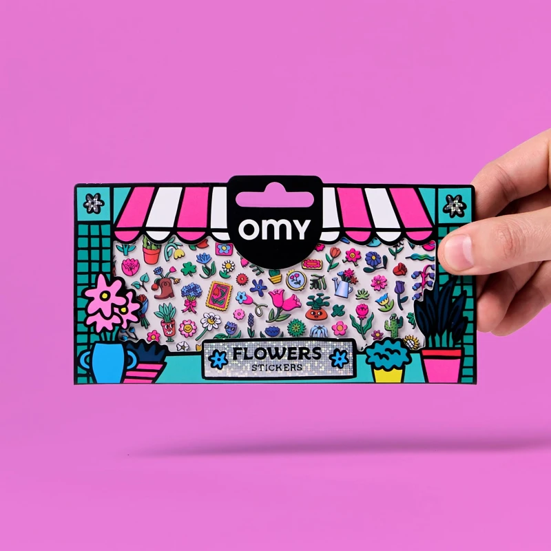 Omy Odlotowe Winylowe Naklejki Boutique - Kwiaciarnia