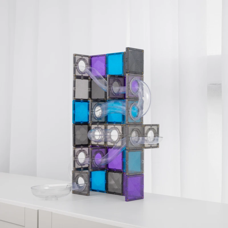 Connetix - klocki magnetyczne Pastel kulodrom Galaxy Pack 61 elementów 