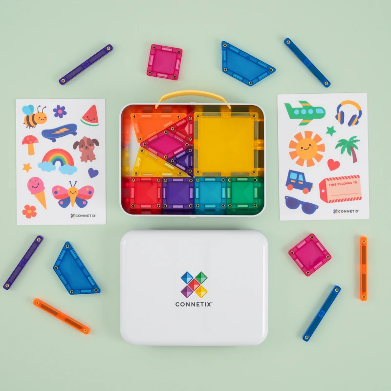 Connetix - podróżny zestaw mini klocków magnetycznych 32 elementy