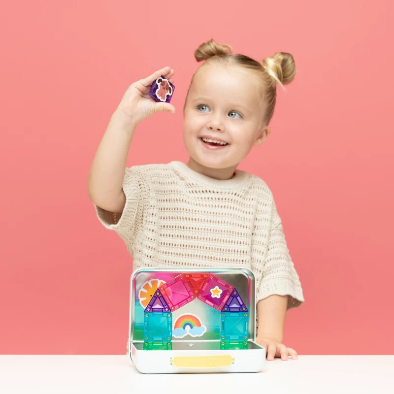 Connetix - podróżny zestaw mini klocków magnetycznych 32 elementy