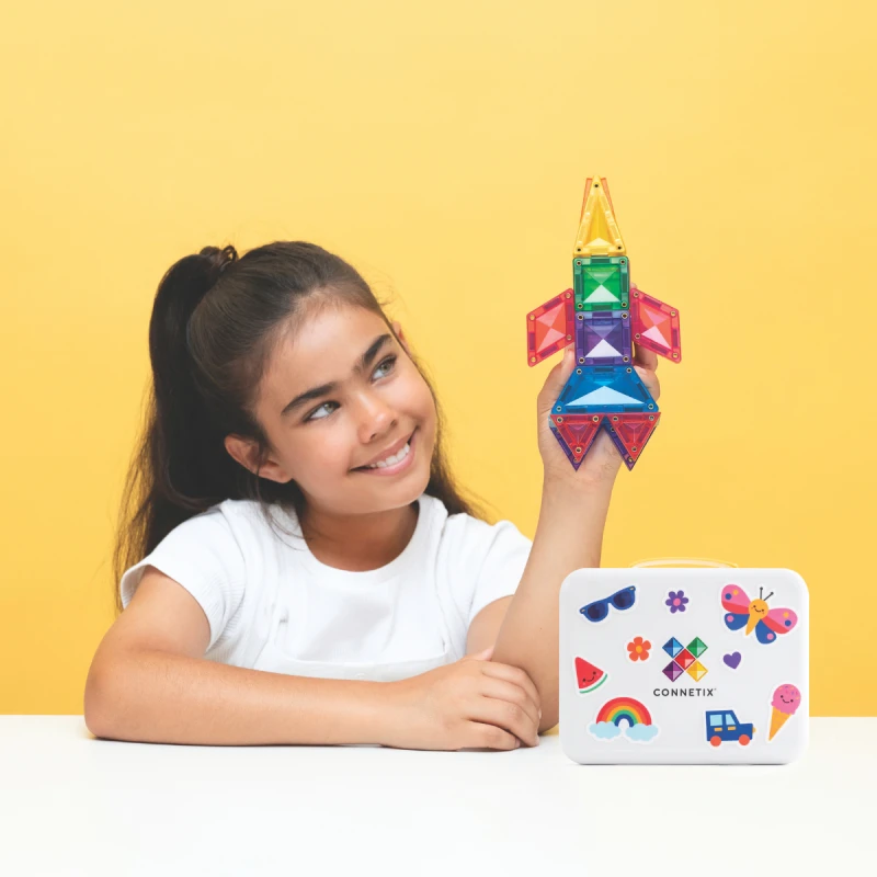 Connetix - podróżny zestaw mini klocków magnetycznych 32 elementy