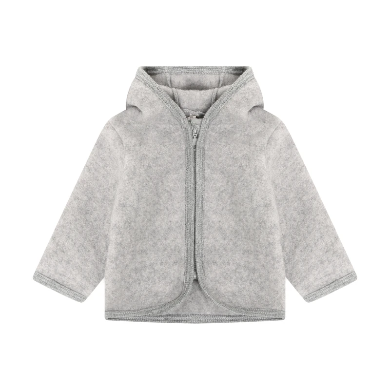 HUTTELIHUT kurtka z kapturem i uszami z wełny merino  Grey Melange 