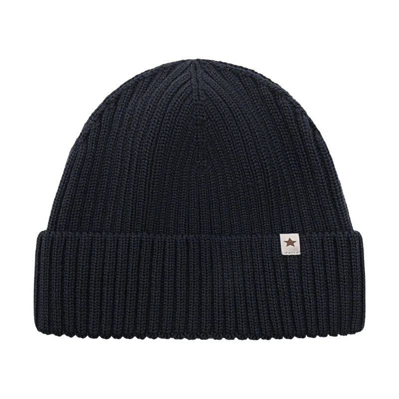 HUTTELIHUT czapka dla dzieci z wełny merino Dark Navy