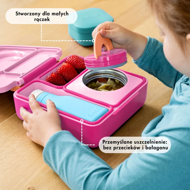 OMIEBOX lunch box z termosem, Pixie Pink 