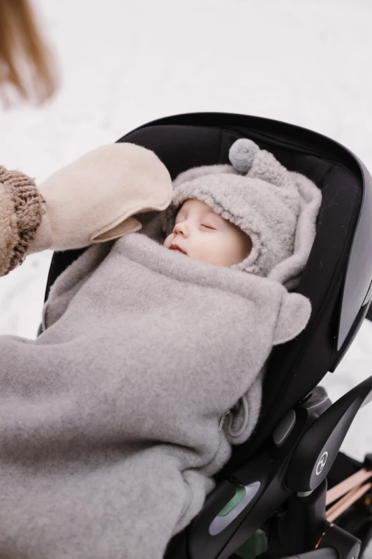 Zaffiro Śpiworek wełniany Mini Sierra 0-18m szary