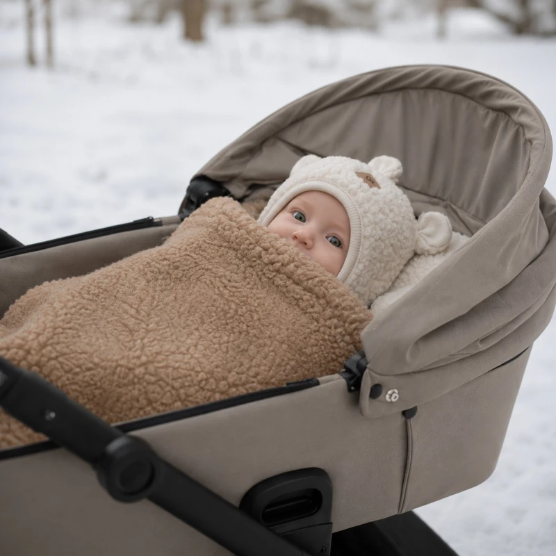 Zaffiro Śpiworek wełniany Mini Nevada 0-18m brązowy