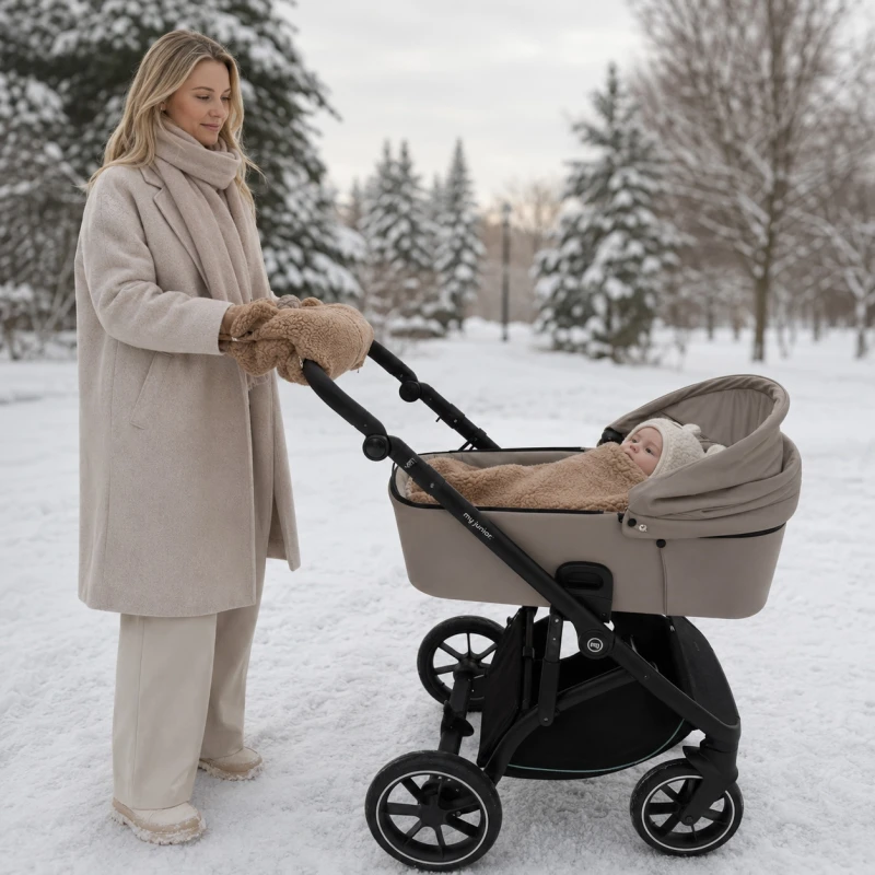 Zaffiro Śpiworek wełniany Mini Nevada 0-18m brązowy