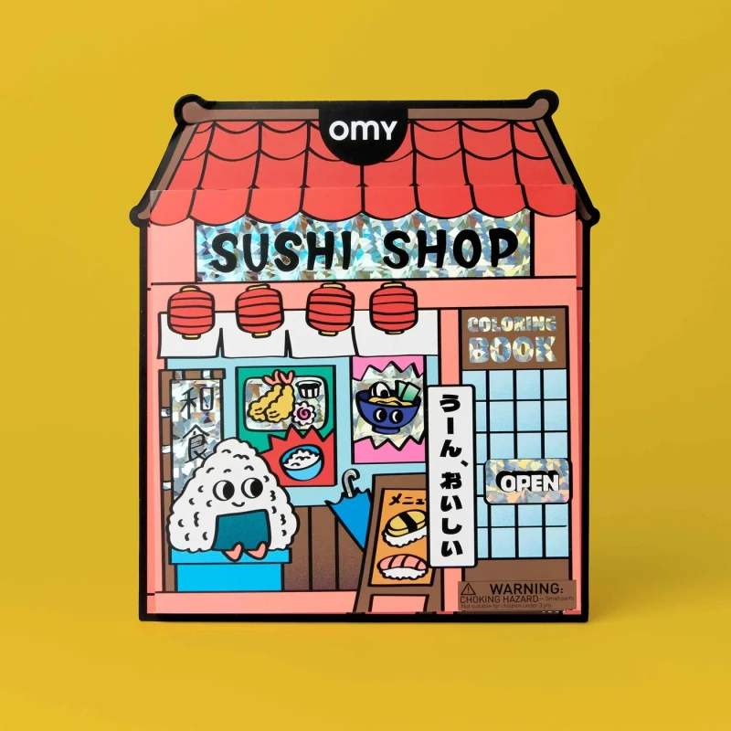 Omy Kolorowanka z naklejkami – Sushi Shop