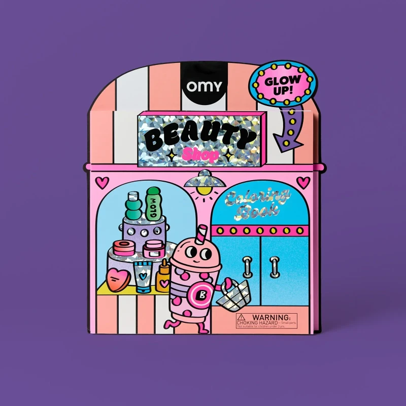 Omy Kolorowanka z naklejkami – Beauty Shop