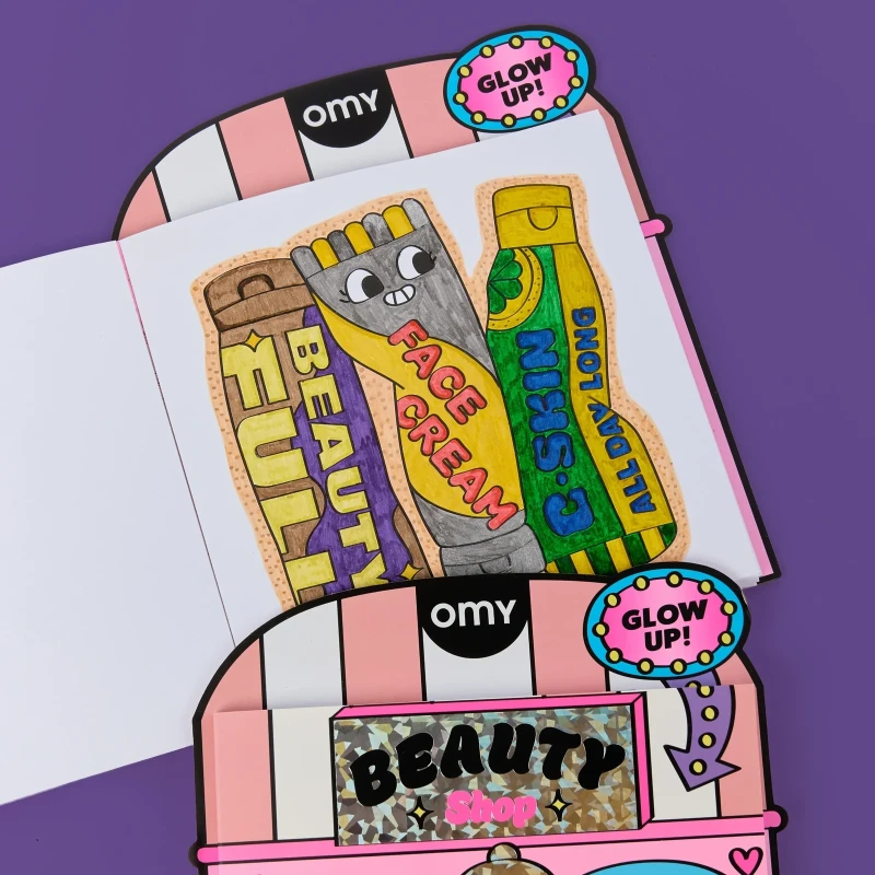Omy Kolorowanka z naklejkami – Beauty Shop