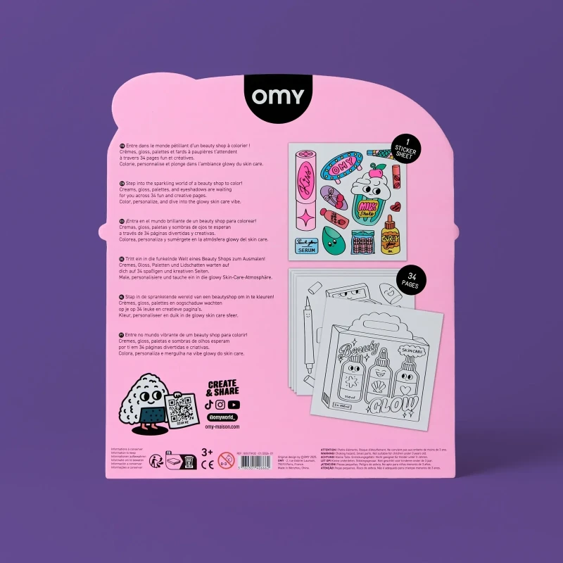 Omy Kolorowanka z naklejkami – Beauty Shop