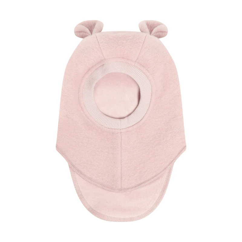 HUTTELIHUT kominiarka z wełny merino z uszami misia Rose Smoke