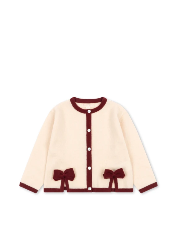Konges Sløjd sweter wełniany kardigan pale blush
