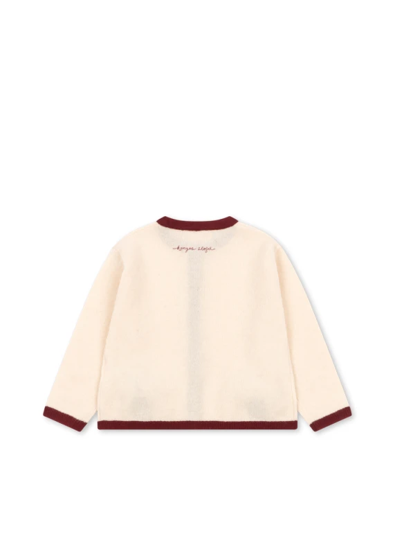 Konges Sløjd sweter wełniany kardigan pale blush