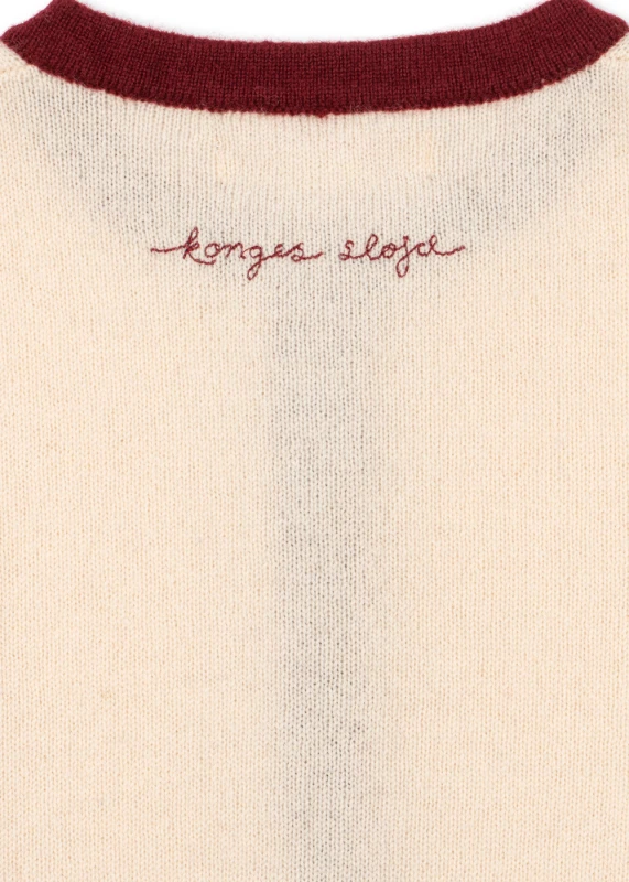 Konges Sløjd sweter wełniany kardigan pale blush