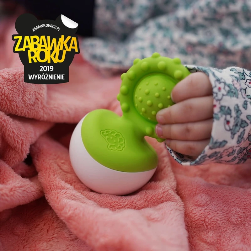 Fat Brain Toy Gryzak Wańka Wstańka - Zielony