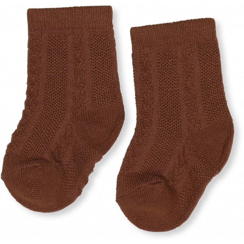 KONGES SLOEJD skarpetki FUMA SOCK POINTELLE DEUX - CARAMEL