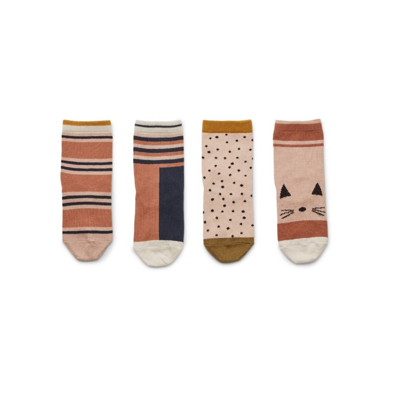 LIEWOOD, skarpetki 4-pack, Silas - Rose multi mix 19-21