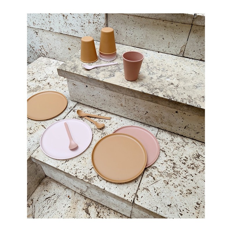 LIEWOOD bambusowe łyżeczki 6sztuk, Etsu Bamboo Spoon 6 Pack - Rose multi mix