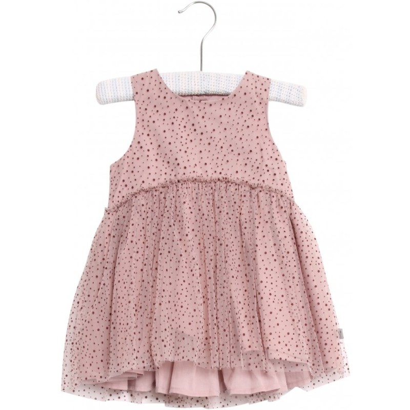 WHEAT, sukienka tiulowa pudrowy róż, Dress Vilna
