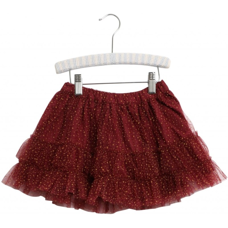 WHEAT, spódniczka tiulowa burgundowa, Skirt Tulle Sille