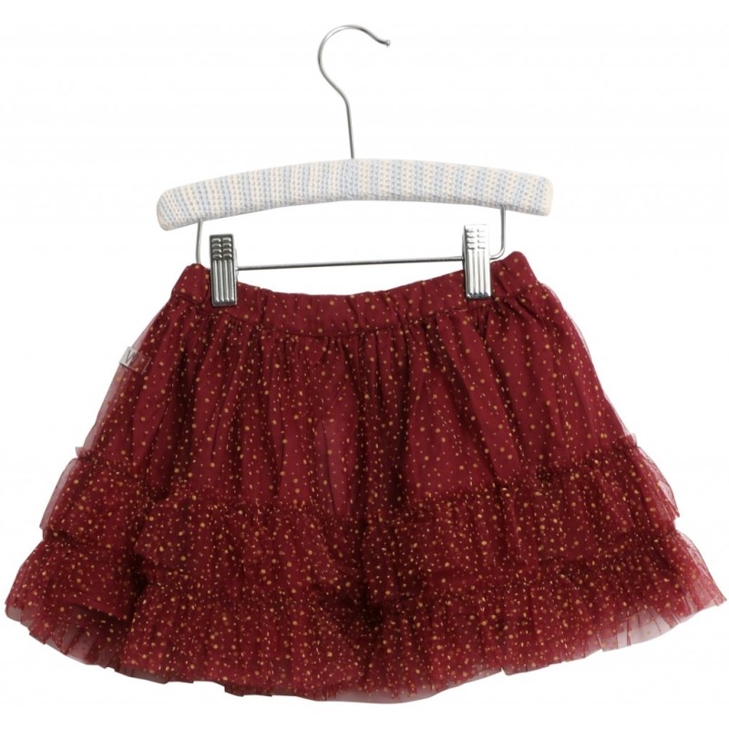 WHEAT, spódniczka tiulowa burgundowa, Skirt Tulle Sille