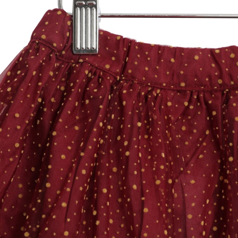 WHEAT, spódniczka tiulowa burgundowa, Skirt Tulle Sille