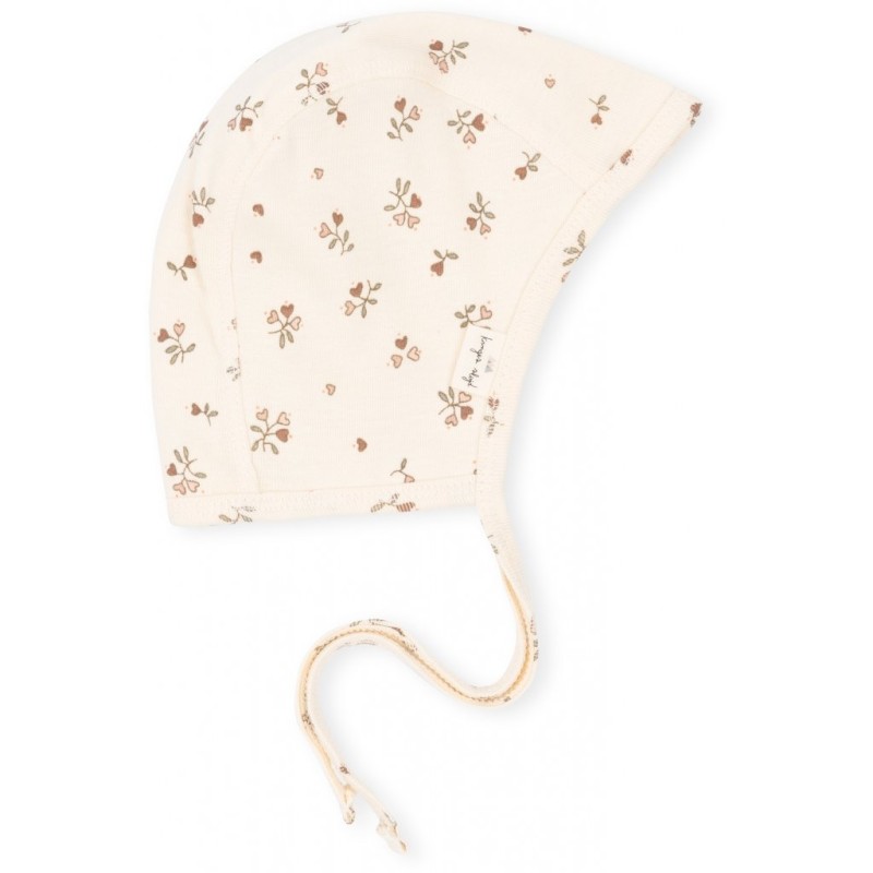 KONGES SLOEJD czapeczka dla noworodka, NEW BORN HELMET - PETIT AMOUR ROSE