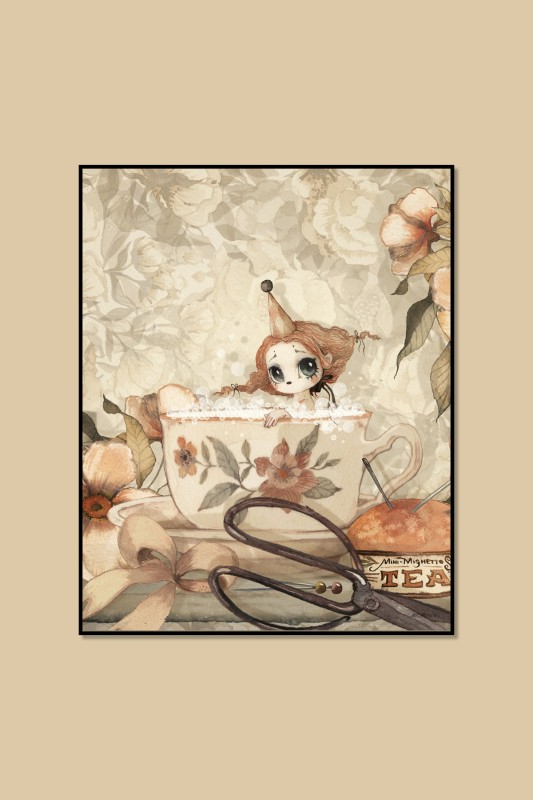 MRS MIGHETTO PLAKAT, THE TEA BATH 50x40 cm