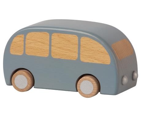 Maileg drewniany autobus z napędem, WOODEN BUS - BLUE