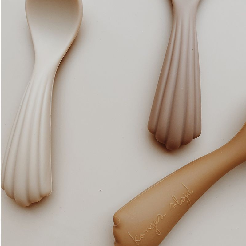 Konges Sloejd, łyżeczki silikonowe, 3 pack spoons silicone shell