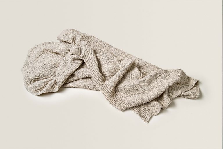 Garbo & Friends, kocyk bawełniany 120x80cm, Ollie Sand Cotton Blanket