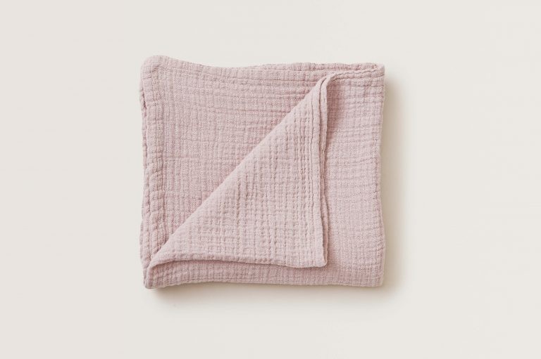 Garbo & Friends, otulacz muślinowy 110x110cm, Calamine Muslin Swaddle Blanket