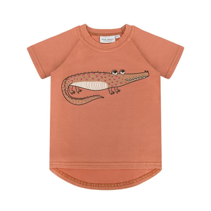 T-SHIRT CZERWONY KROKODYL, DEAR SOPHIE  