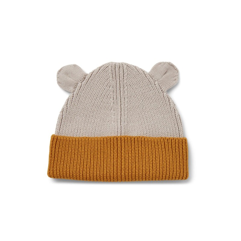 LIEWOOD czapka z uszami, Gina Beanie - Mustard/sandy mix
