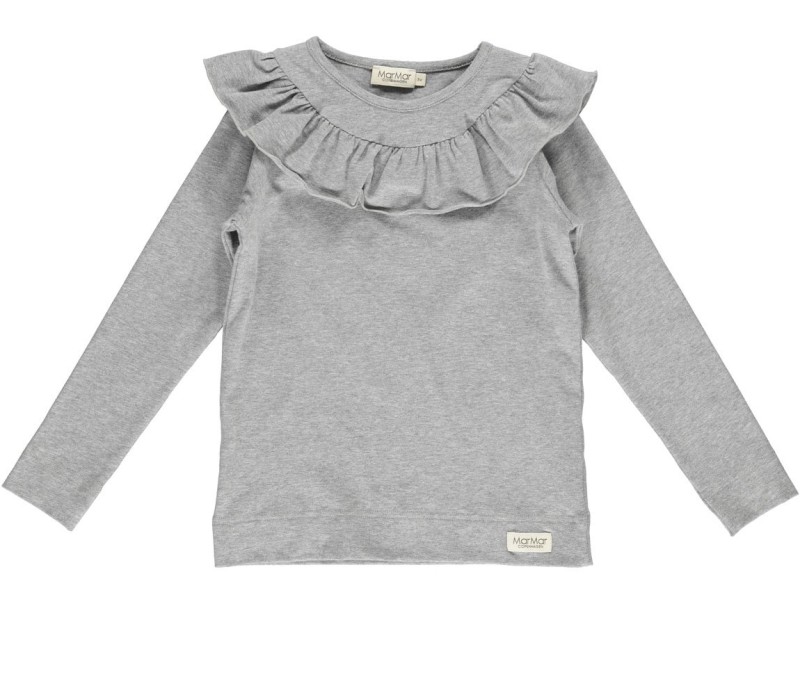 Mar Mar Copenhagen, koszulka, Tessie, T-shirt - Grey Melange