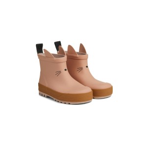 LIEWOOD, kalosze z naturalnego kauczuku, Tekla Rain Boot - Cat dark rose mix