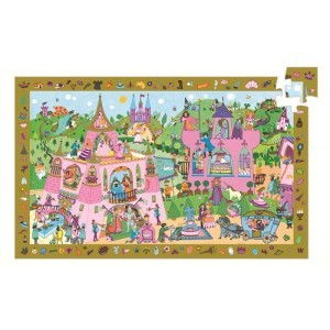 DJECO, Puzzle obserwacyjne Zamek Księżniczki 54 elementów