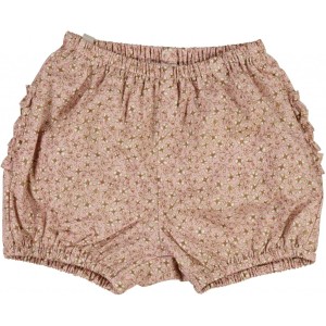 WHEAT, szorty Nappy Pants Ruffles misty rose flowers