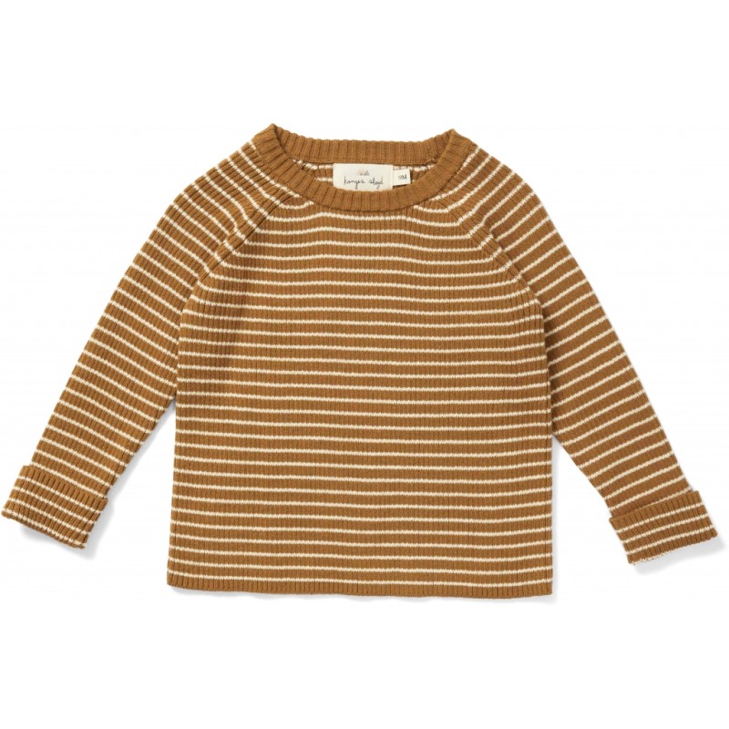 KONGES SLOEJD, bluza sweter Meo DIJON/OFF WHITE